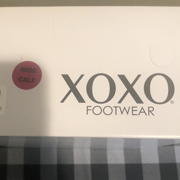 XOXO Wide Calf Boots Black 7.5M - Picture 7 of 9